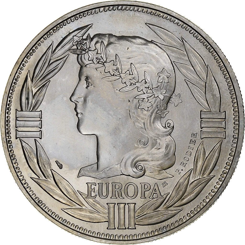 França, medalha, Ecu Europa, Marianne, 1986, Rodier, MS(63), Cobre-níquel