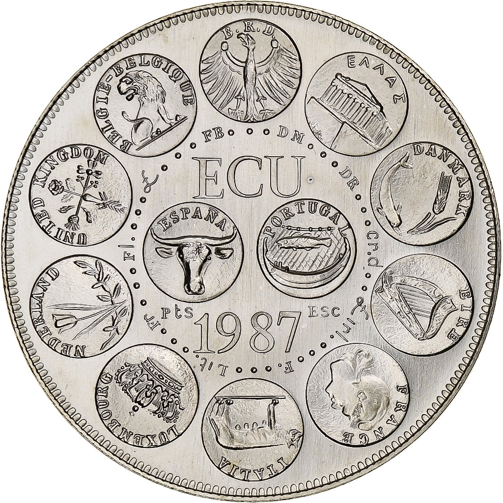 France, Médaille, Ecu Europa, Marianne, 1987, Rodier, SPL, Cupro-nickel