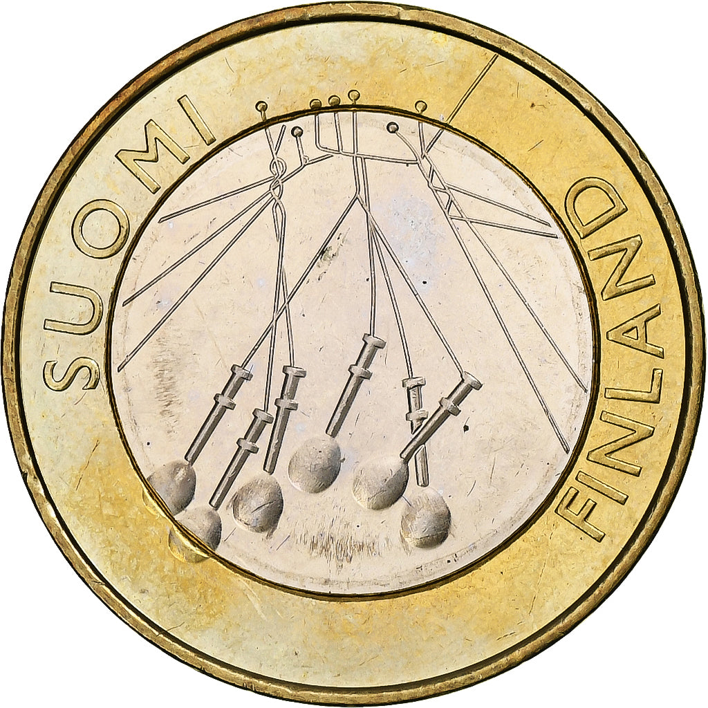 Finnland, 5 Euro, Provinces - Satakunta, 2010, Vantaa, VZ+, Bi-Metallic, KM:156