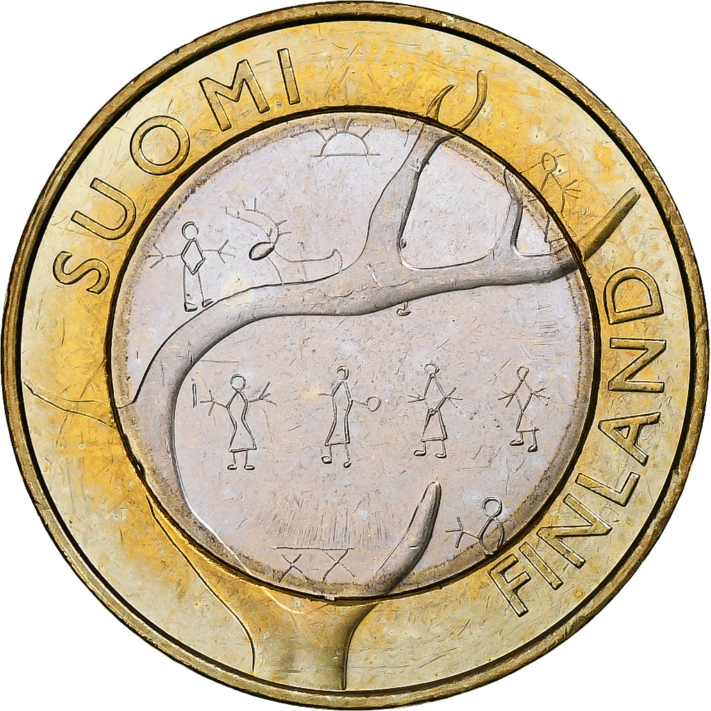 Finland, 5 Euro, Provinces - Lapland, 2011, Vantaa, MS(60-62), Bi-Metallic