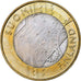Finland, 5 Euro, Province de Uusimaa, 2011, Vantaa, AU(55-58), Bi-Metallic