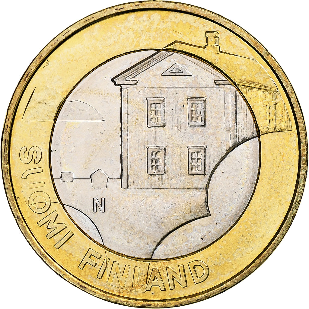 Finland, 5 Euro, Ostrobothnia, 2013, MS(63), Bi-Metallic, KM:205