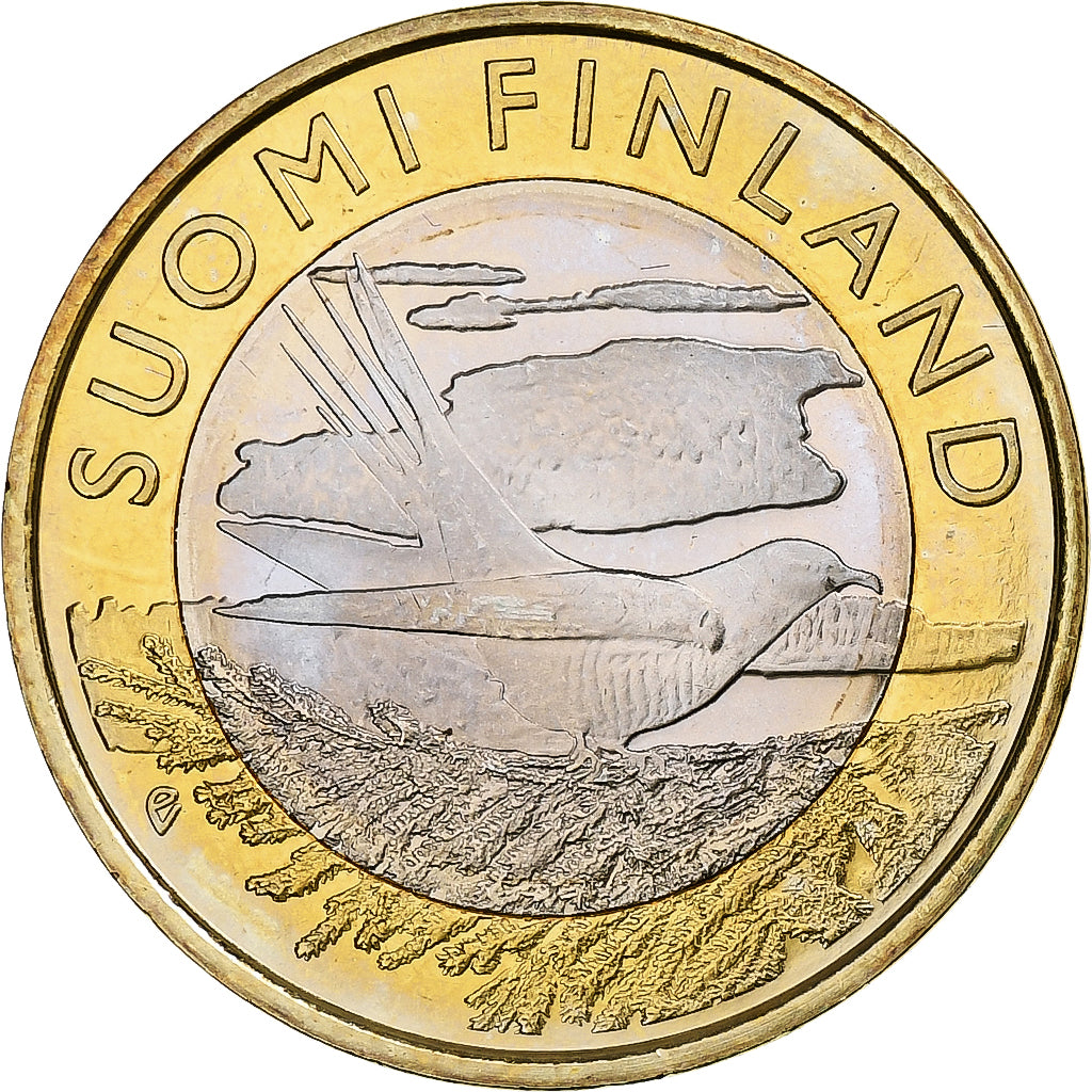 Finnland, 5 Euro, Animals of the Provinces - Karelia, 2014, UNZ+, Bi-Metallic