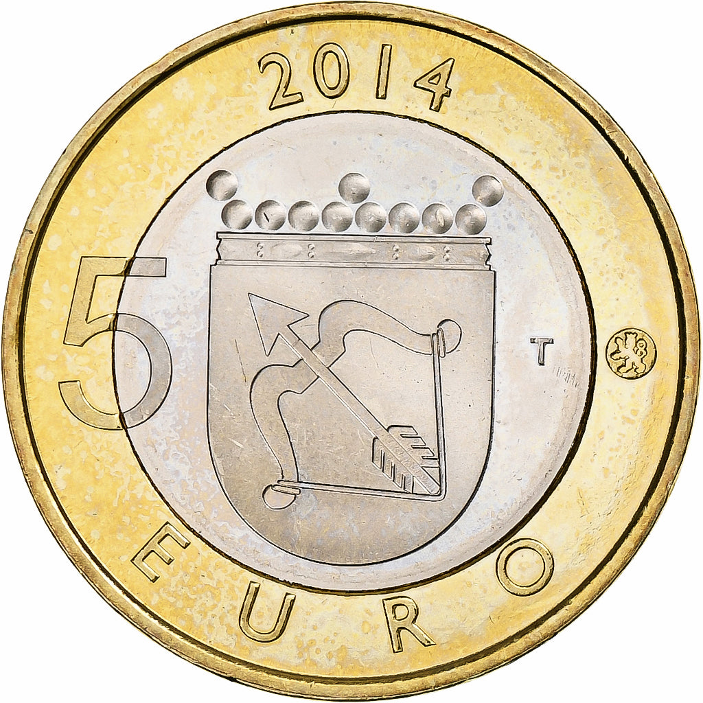 Finland, 5 Euro, Le Plongeon huard en Savonie, 2014, PR+, Bi-Metallic