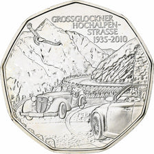 Oostenrijk, 5 Euro, Grossglockner High Alpine Road, 2010, Vienna, UNC-, Zilver