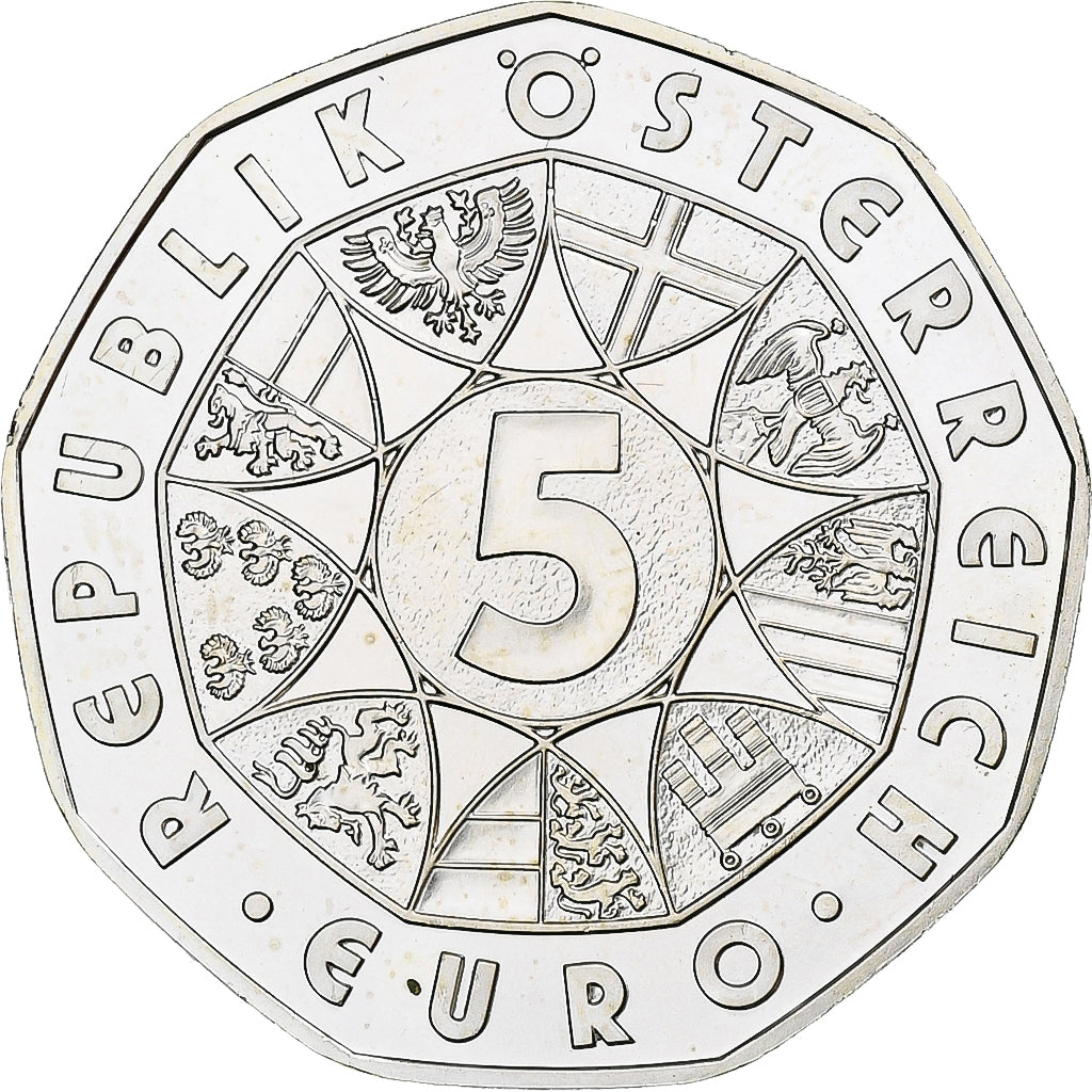 Oostenrijk, 5 Euro, Grossglockner High Alpine Road, 2010, Vienna, UNC-, Zilver