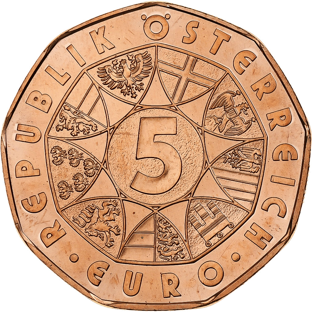 Austria, 5 Euro, Operetta Bat and the Ball, 2015, Vienna, MS(65-70), Copper