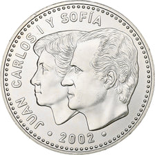 Spain, 12 Euro, 2002, Madrid, MS(60-62), Silver, KM:1049