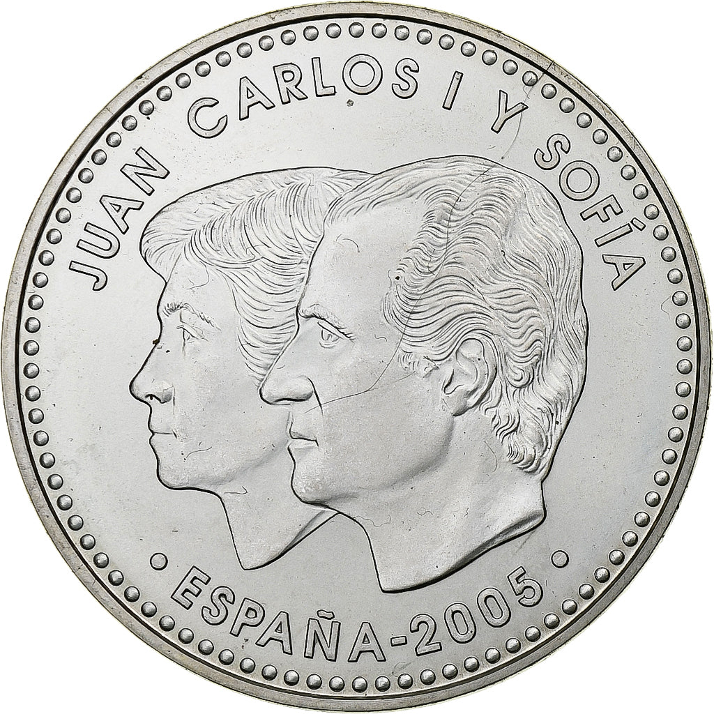 Spain, 12 Euro, 2005, Madrid, AU(55-58), Silver, KM:1067