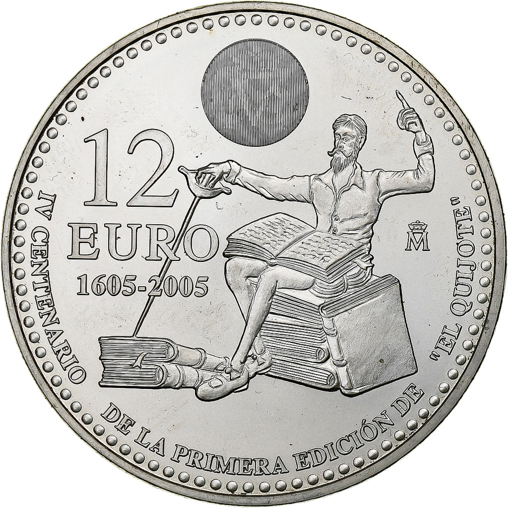 Spain, 12 Euro, 2005, Madrid, AU(55-58), Silver, KM:1067
