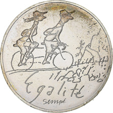France, 10 Euro, 2014, Sempé Égalité Printemps, MS(63), Silver