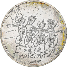 France, 10 Euro, Fraternité Hiver Sempé, 2014, MS(63), Silver, Gadoury:EU719