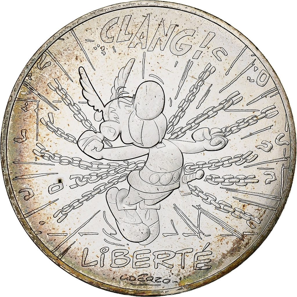 France, 10 Euro, Liberté, Astérix Potion, 2015, Paris, MS(63), Silver