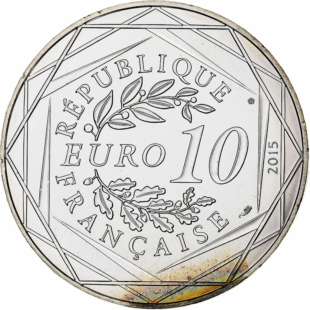 France, 10 Euro, Liberté, Astérix Potion, 2015, Paris, MS(63), Silver