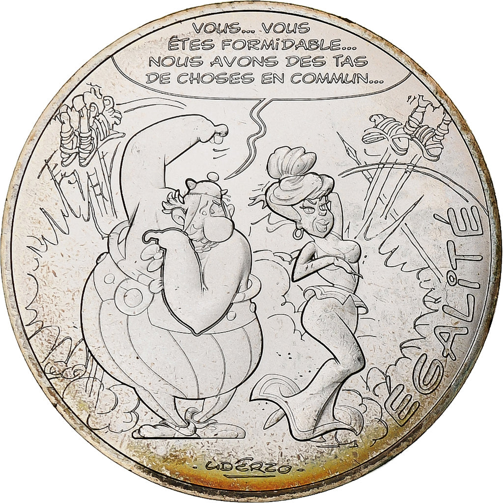 Médaille Dargaud - Obélix Au Menhir - Fonte - Édition 1967 Avec étui Et Cordon