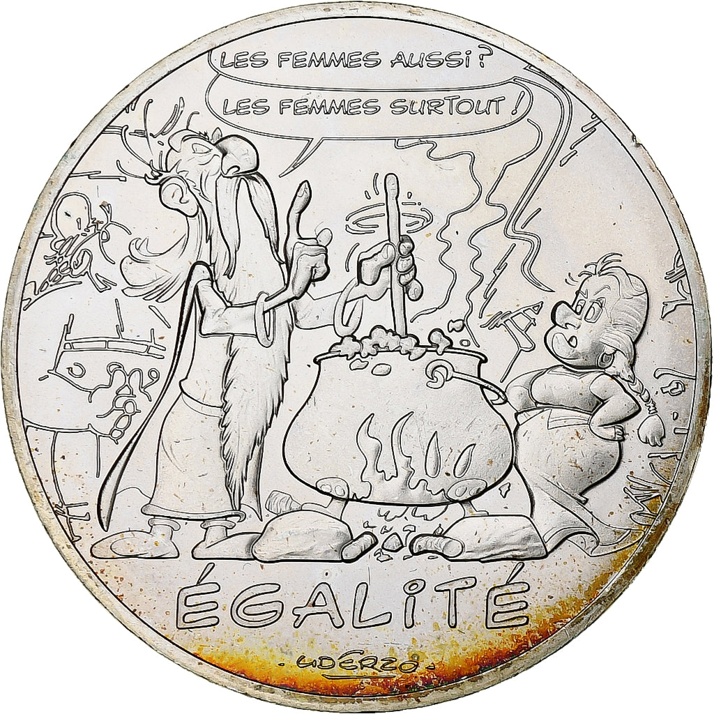 France, 10 Euro, Egalité, Druide, 2015, Paris, MS(63), Silver