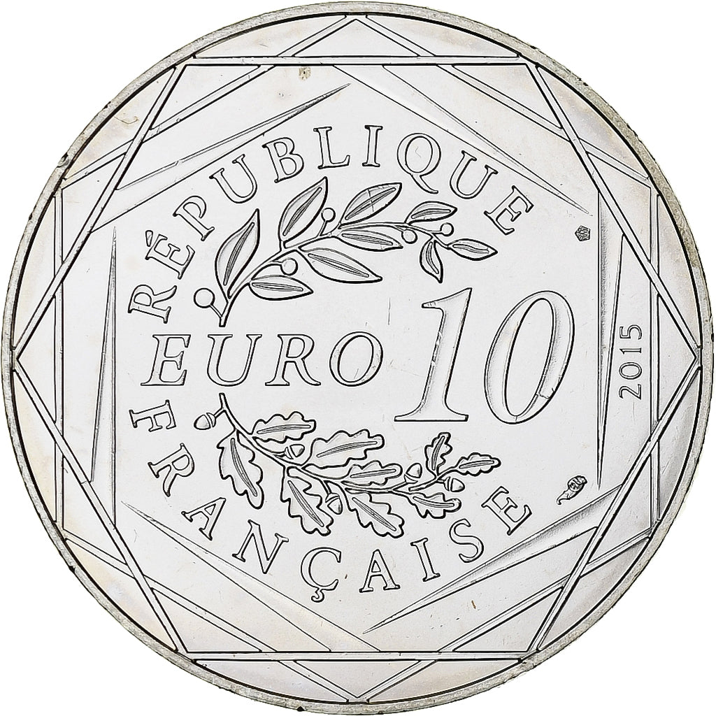 France, 10 Euro, Astérix - Fraternité - Chez les Belges, 2015, Paris, B.D