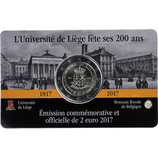 Belgien, 2 Euro, 200 years of the University of Liège, 2017, French Text, STGL