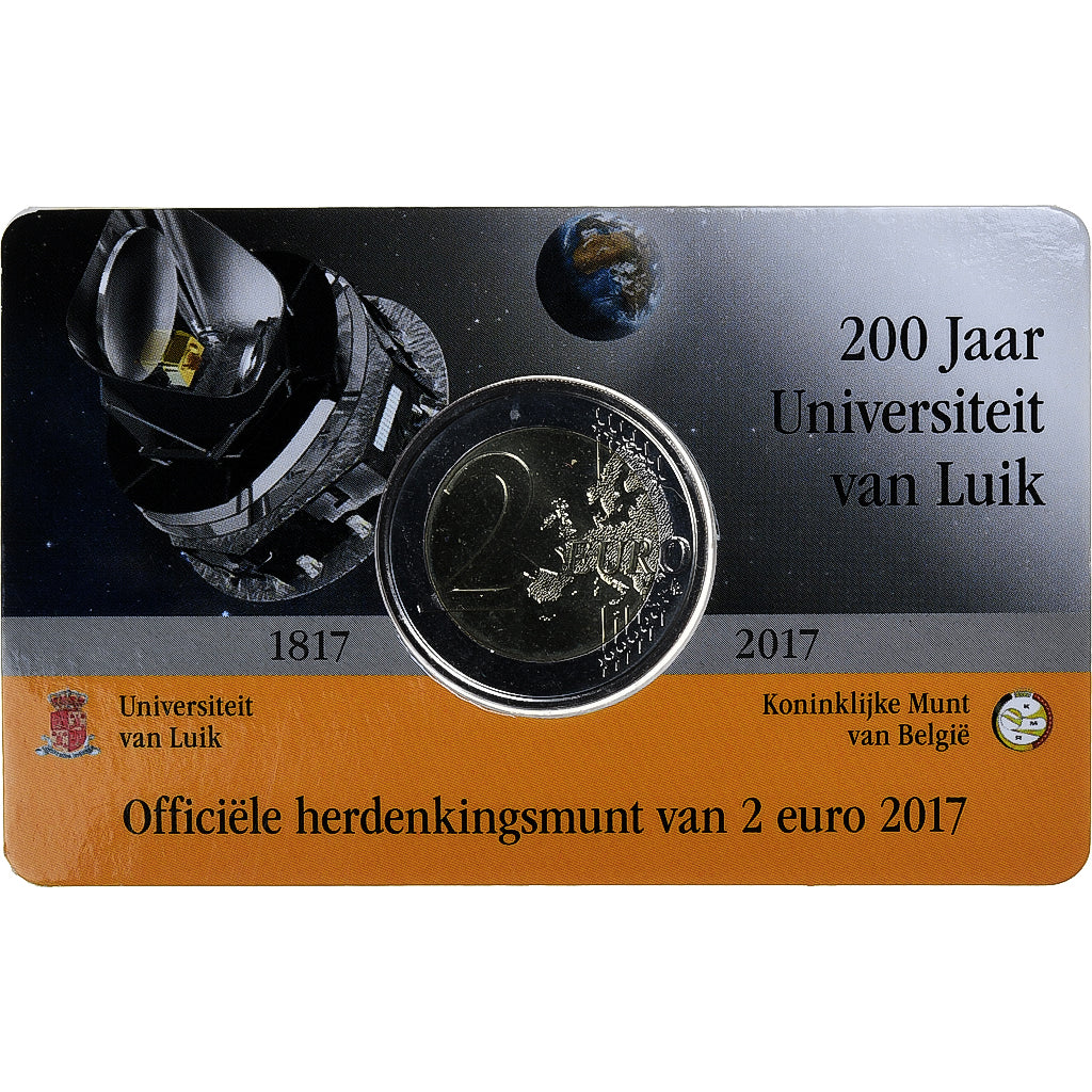 Belgien, 2 Euro, 200 years of the University of Liège, 2017, French Text, STGL