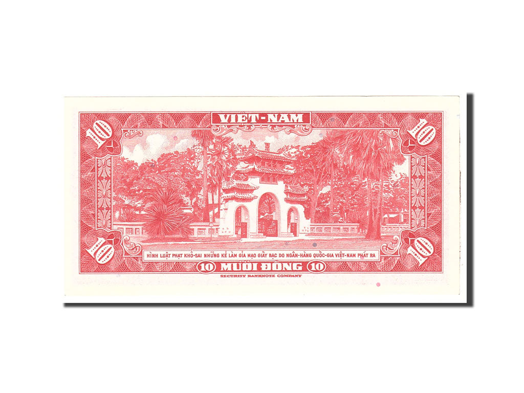 Banconote, Vietnam del Sud, 10 D<ox>ng, 1962, KM:5a, Undated, SPL-
