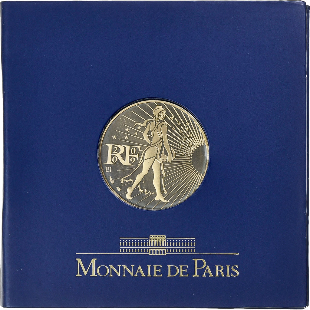 França, Monnaie de Paris, 250 Euro, 2009, Paris, FDC, MS(65-70), Dourado