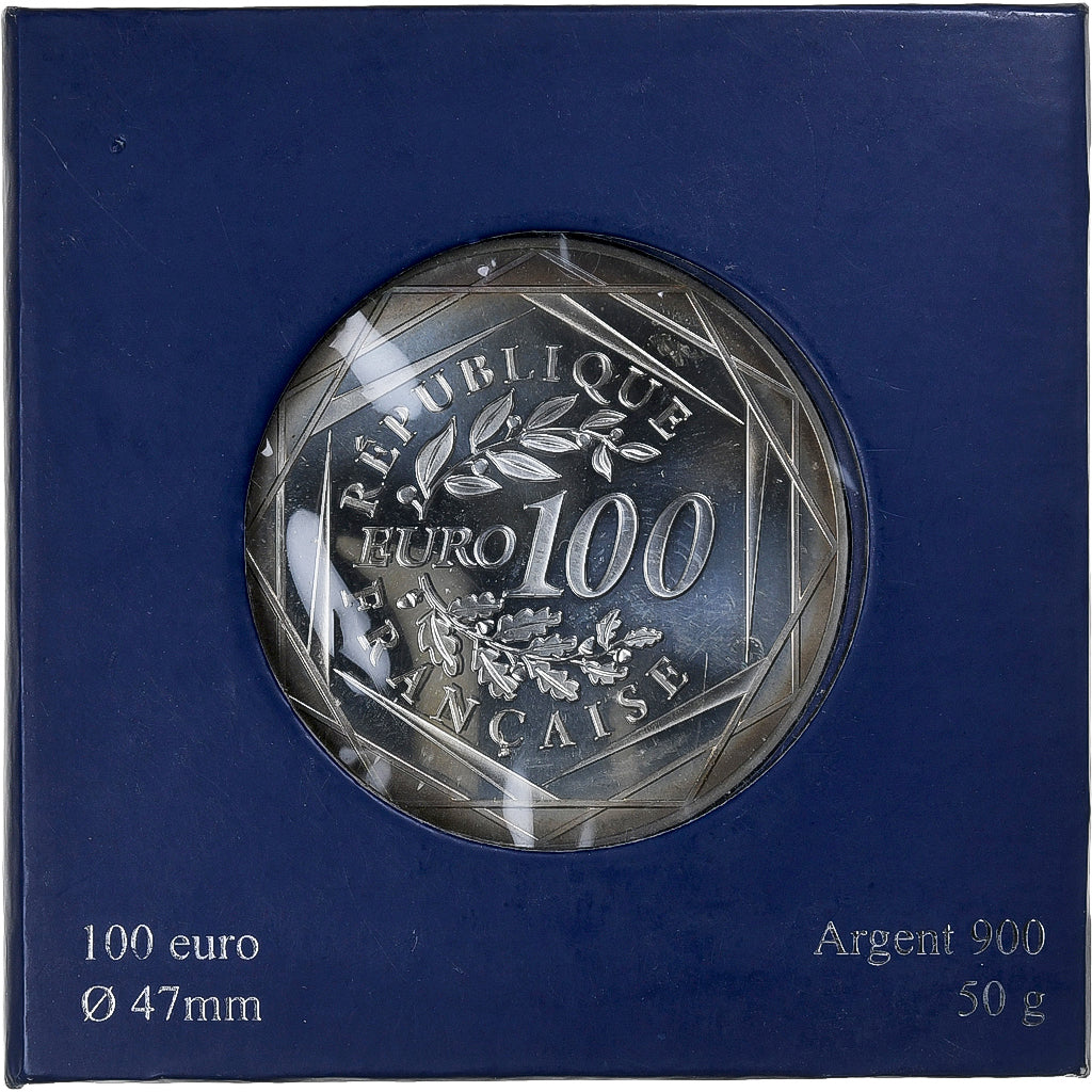 France, Monnaie de Paris, 100 Euro, Hercule, 2012, Paris, MS(65-70), Silver