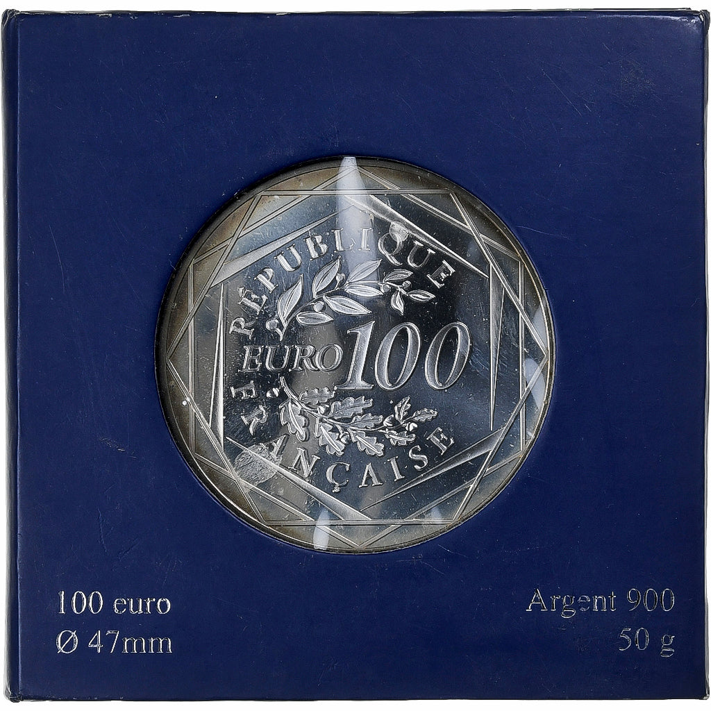 France, Monnaie de Paris, 100 Euro, Hercule, 2012, Paris, MS(65-70), Silver