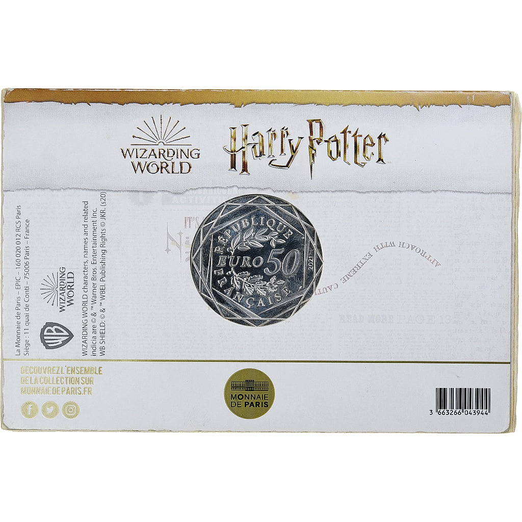 Frankrijk, 50 Euro, 2021, Paris, Harry Potter - Château de Poudlard 1/4, UNC-