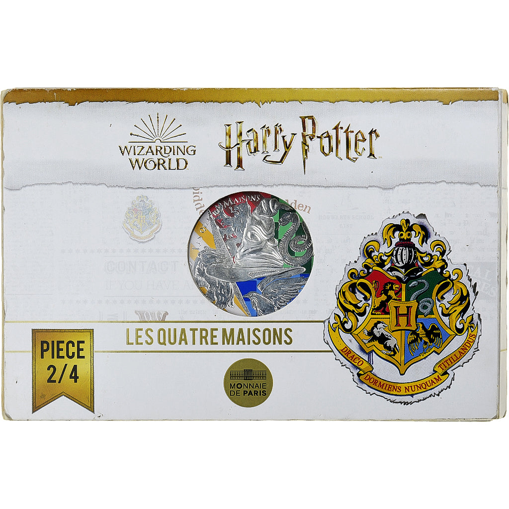 France, 50 Euro, 2021, Paris, Harry Potter - Les 4 Maisons 2/4, MS(63), Silver