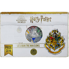 France, 50 Euro, 2021, Paris, Harry Potter - Les 4 Maisons 2/4, MS(63), Silver