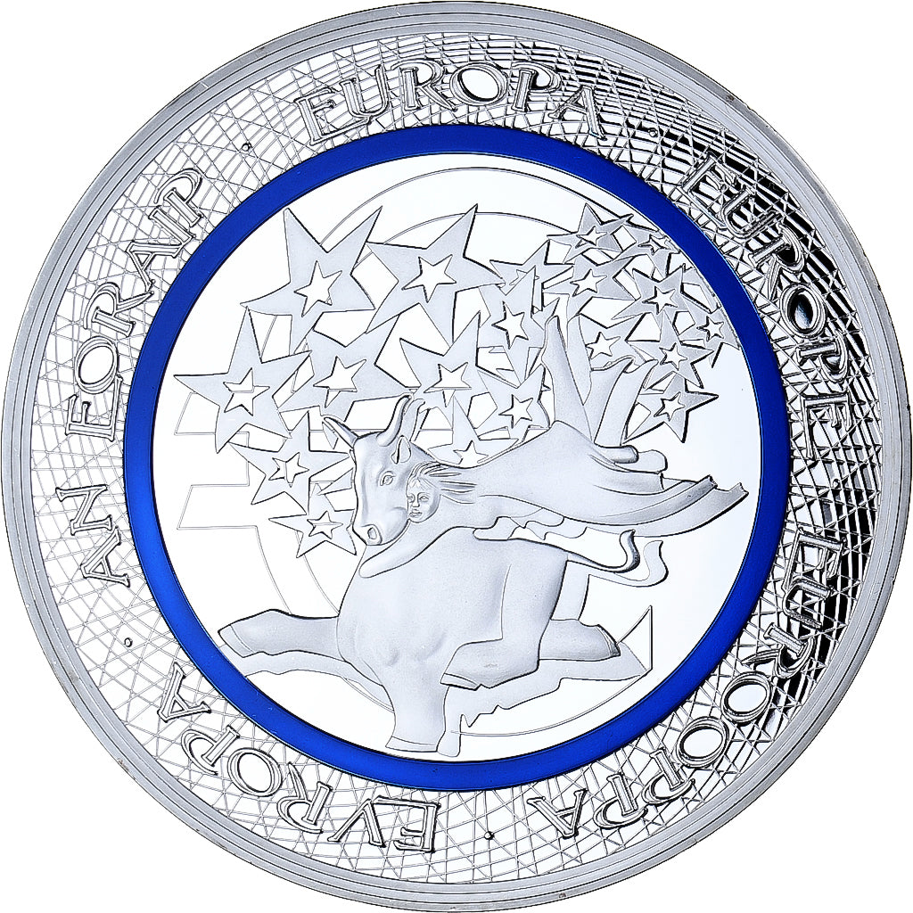 Francia, medaglia, 20 Ans de l'Euro, 2018, FDC, Cuivre plaqué argent