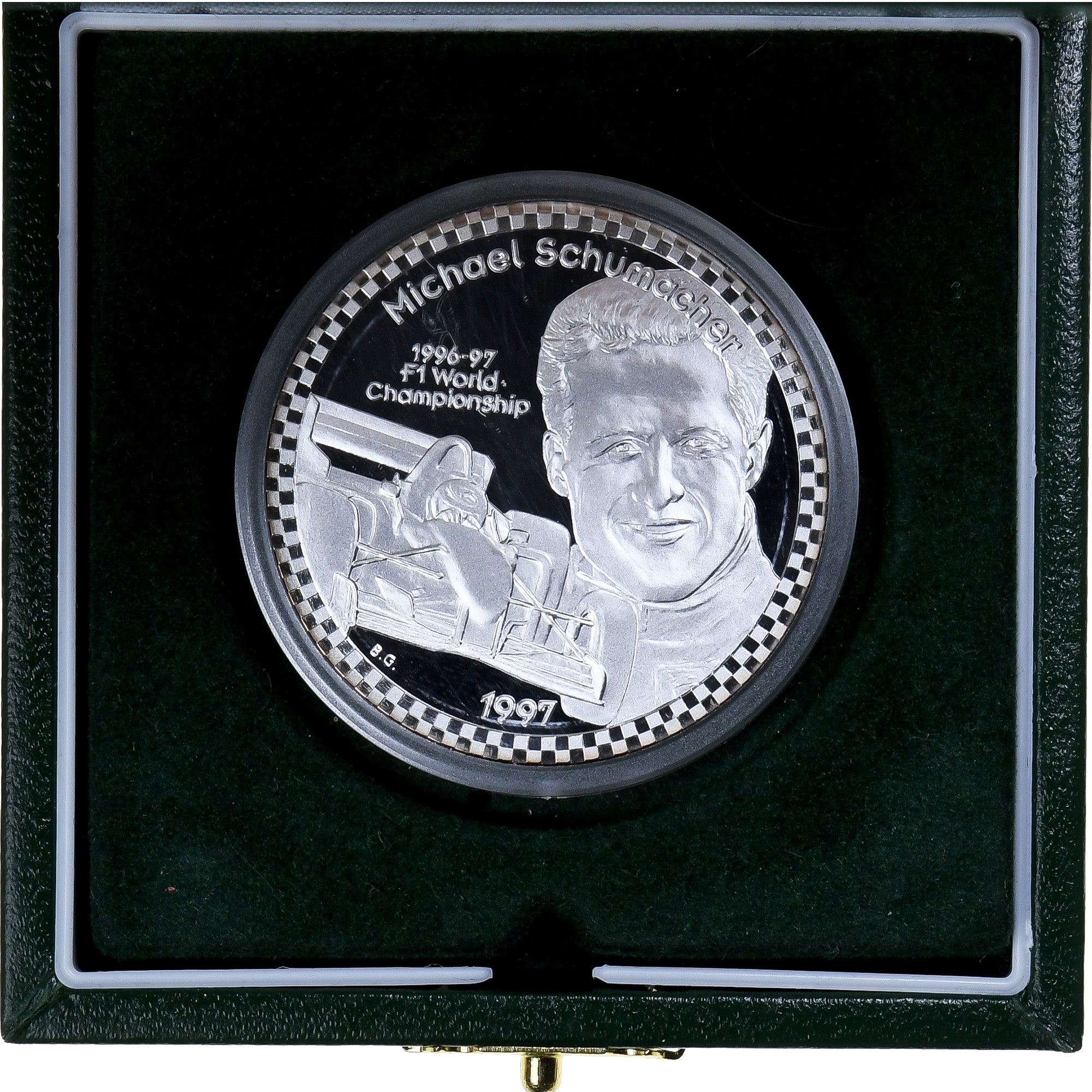 France, Michael Schumacher, 1997, Silver, MS(65-70)