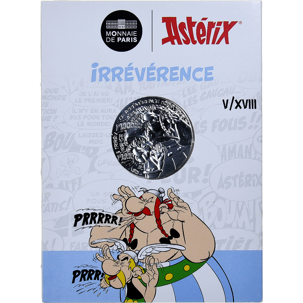 Francia, 10 Euro, 2022, Monnaie de Paris, Astérix - Irrévérence, FDC, Argento