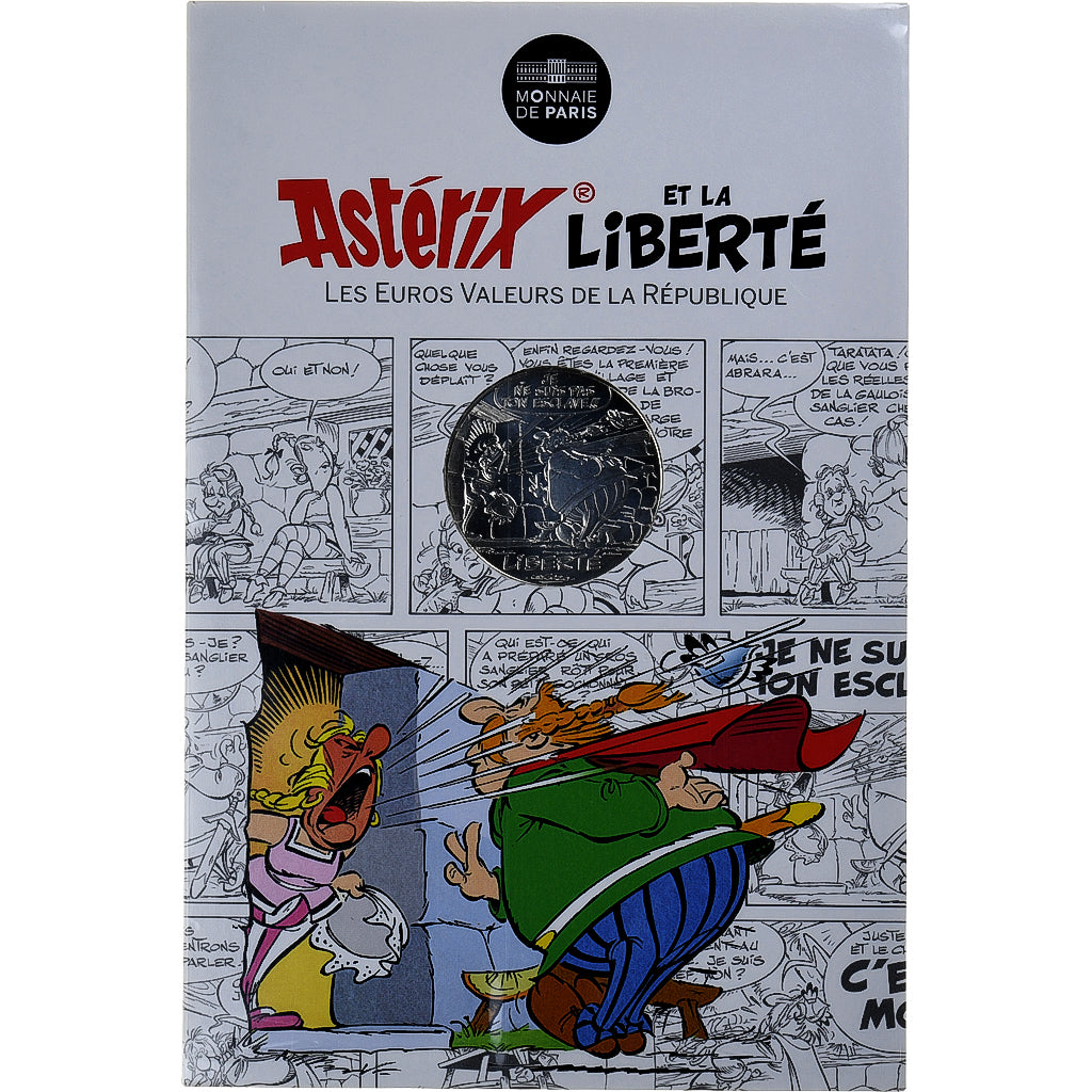 France, 10 Euro, Astérix Liberté (La rose et le glaive), 2015, Paris, B.D