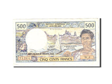 French Pacific Territories, 500 Francs, 1992, KM:1b, Undated, VF(20-25)