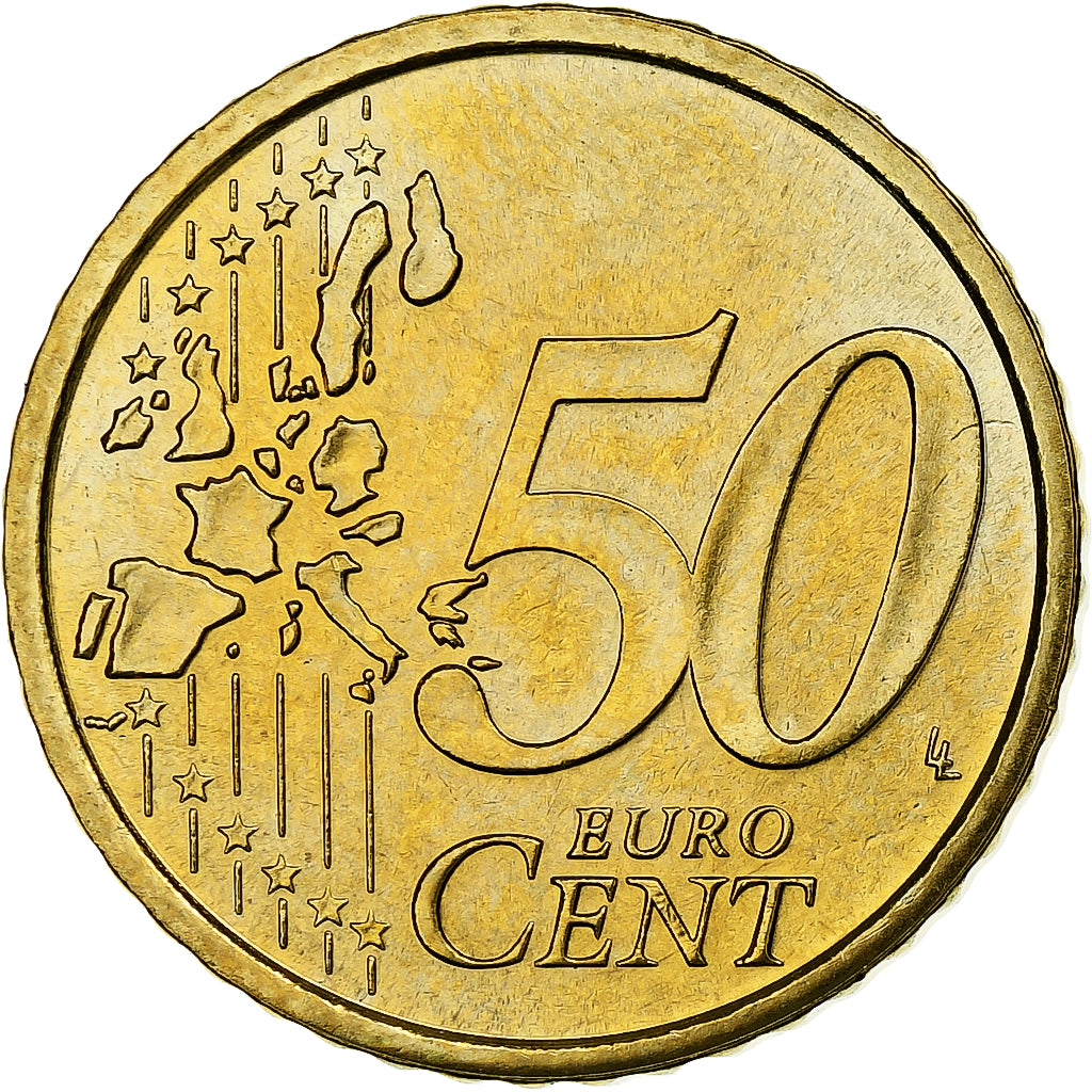 San Marino, 50 Euro Cent, 2003, Rome, MS(63), Brass, KM:445