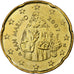 San Marino, 20 Euro Cent, 2007, Rome, MS(63), Brass, KM:444