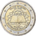 Francja, 2 Euro, Traité de Rome 50 ans, 2007, Paris, MS(60-62), Bimetaliczny