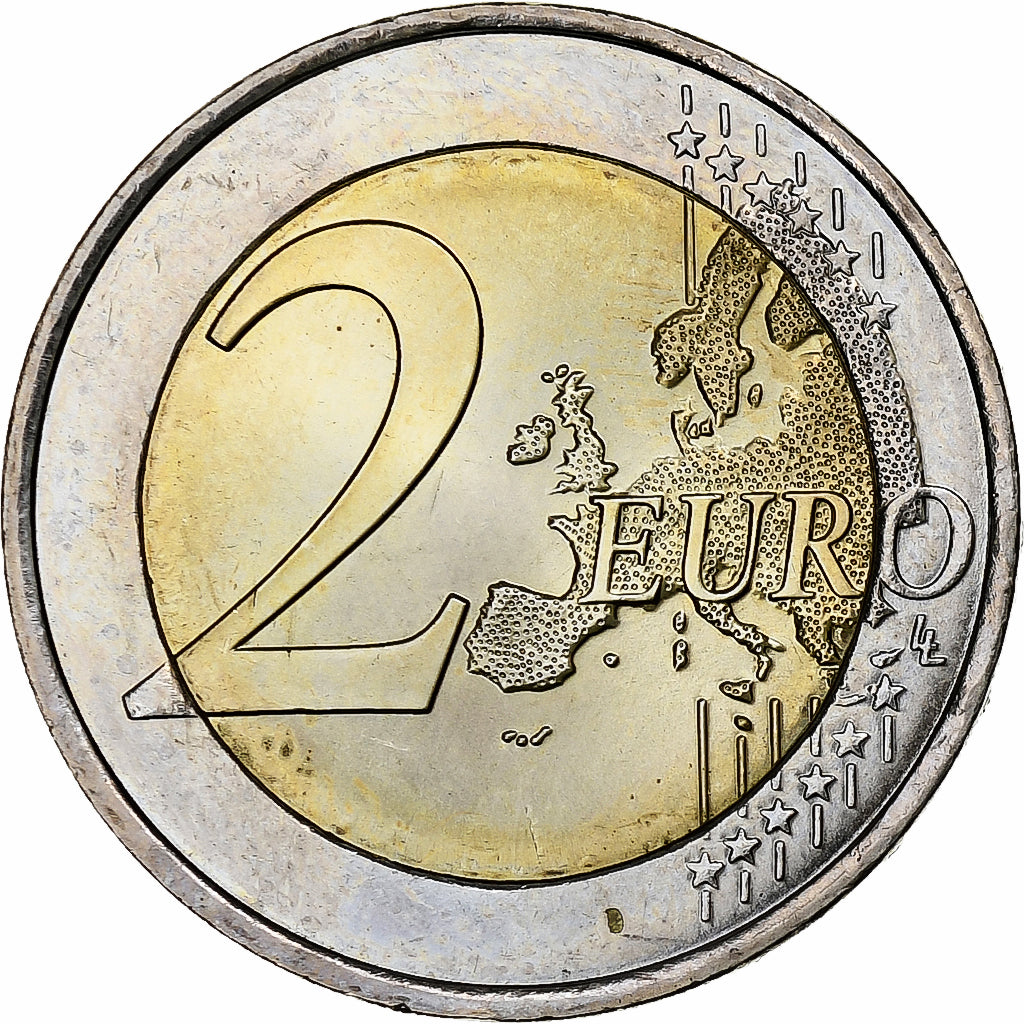 Francja, 2 Euro, European Union Presidency, 2008, Paris, MS(63), Bimetaliczny