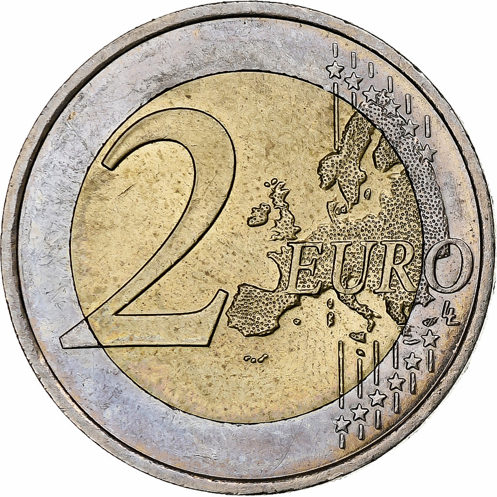 France, 2 Euro, 10 ans de l'Euro, 2009, Paris, SUP, Bimétallique, KM:1590