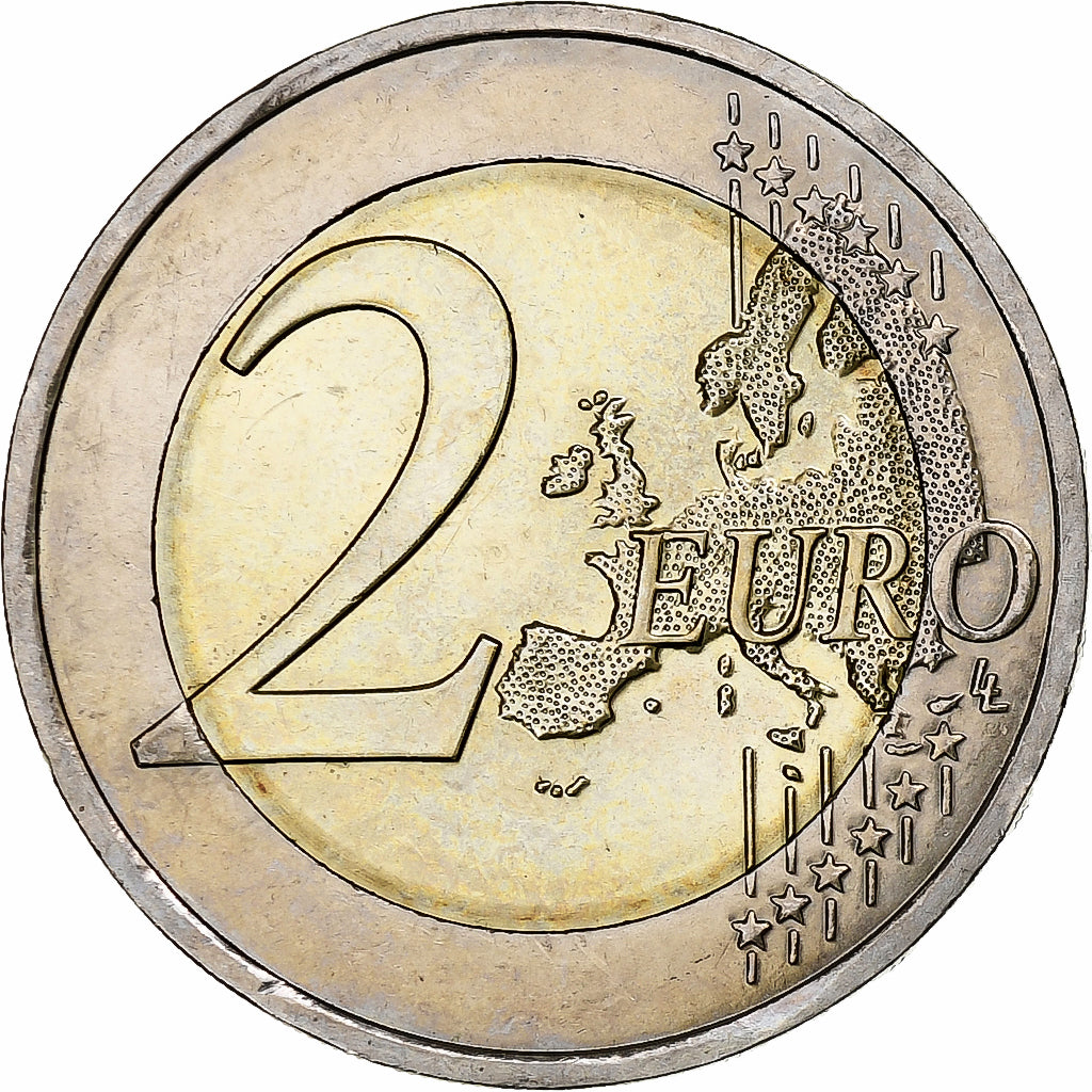 Francja, 2 Euro, 10 ans de l'Euro, 2012, Paris, MS(60-62), Bimetaliczny, KM:1846