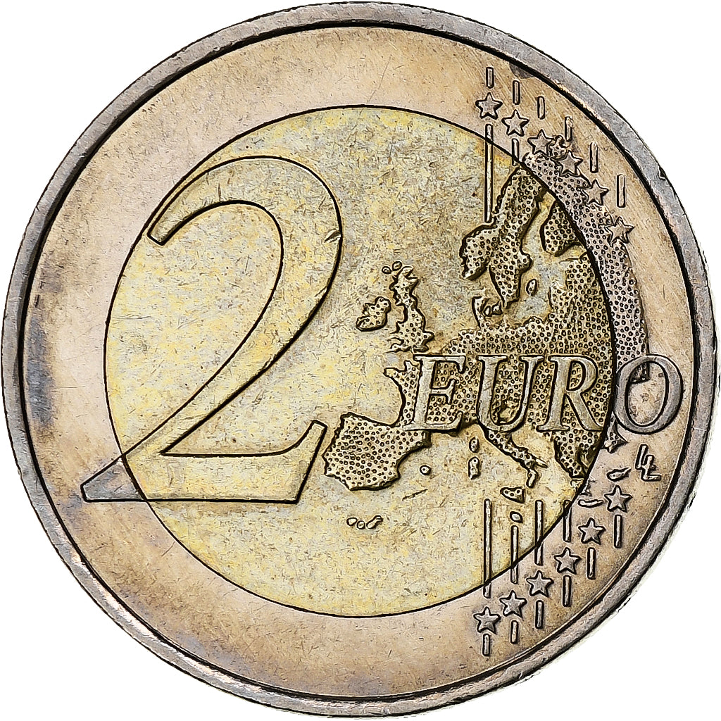 Francia, 2 Euro, Sida, 2014, BB+, Bi-metallico, Gadoury:19