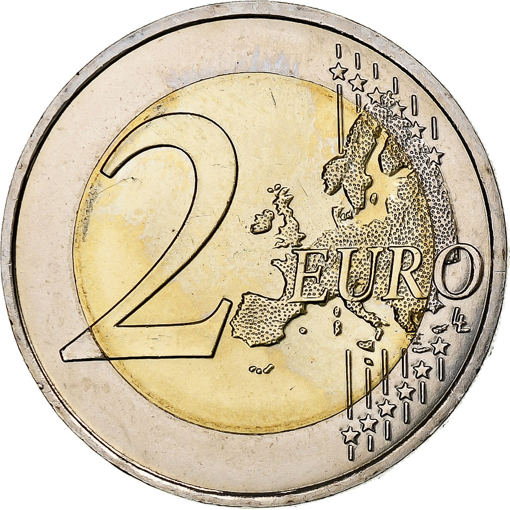 Francja, 2 Euro, 30 ans du drapeau de l union europeenne, 2015, Paris, MS(63)