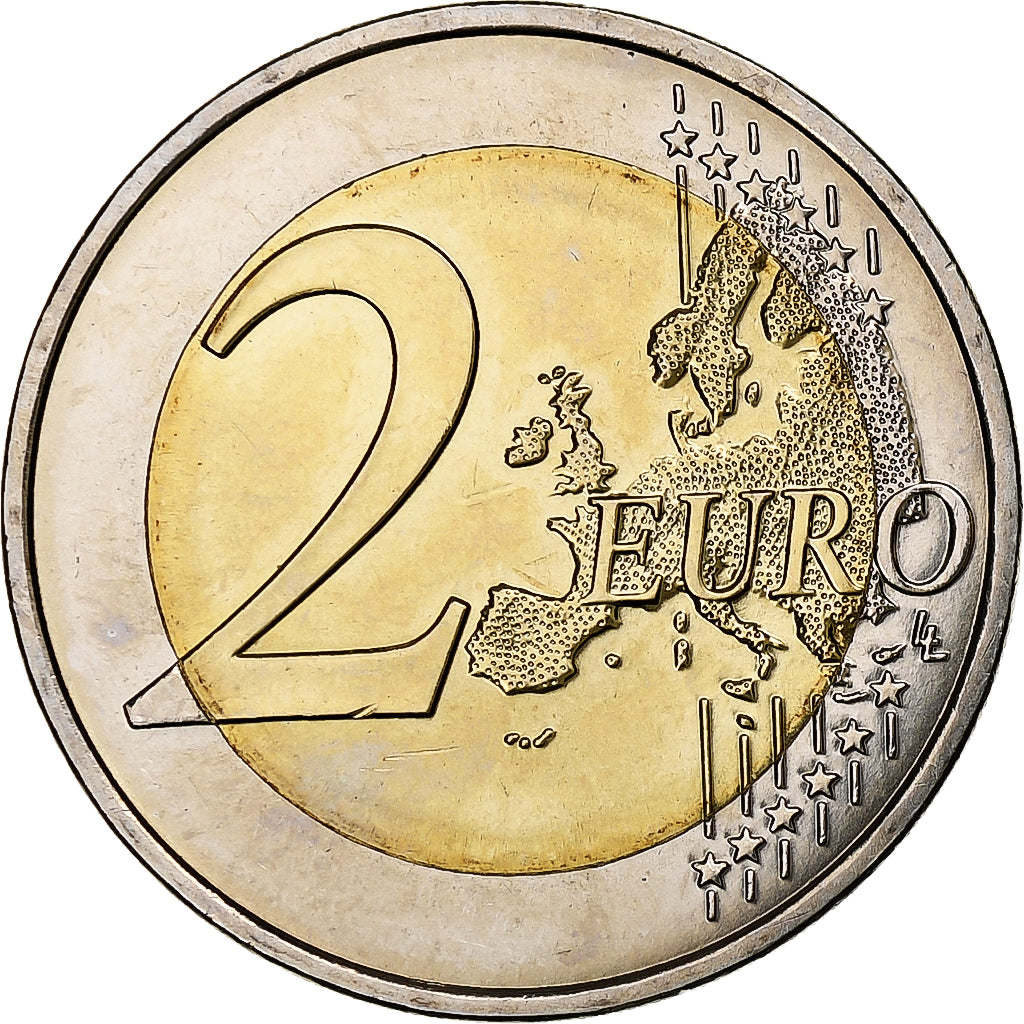 Francia, 2 Euro, UEFA Euro 2016, 2016, Paris, SPL, Bi-metallico