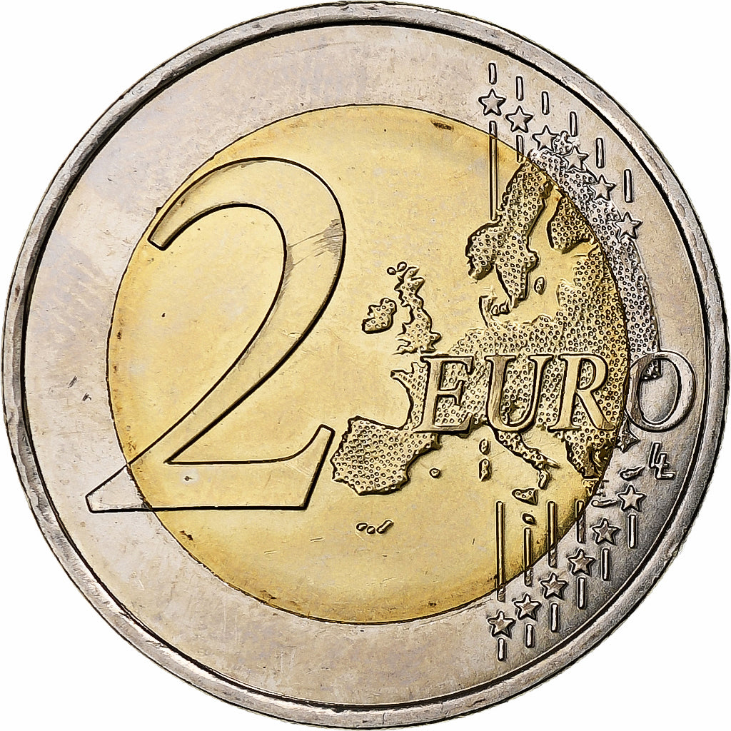 France, 2 Euro, UEFA Euro 2016, 2016, Paris, MS(63), Bi-Metallic