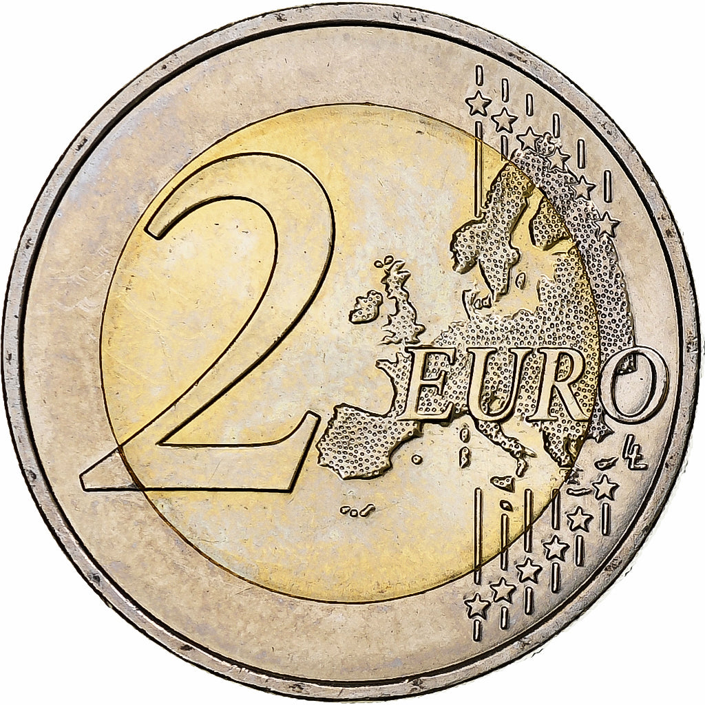 France, 2 Euro, François Mitterrand, 2016, MS(63), Bi-Metallic