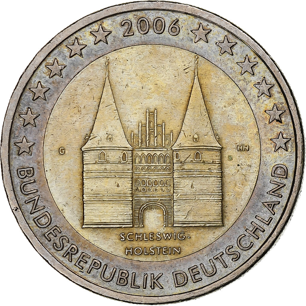 GERMANIA - REPUBBLICA FEDERALE, 2 Euro, Schleswig Holstein castle, 2006