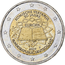 GERMANY - FEDERAL REPUBLIC, 2 Euro, Traité de Rome 50 ans, 2007, Stuttgart