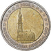GERMANIA - REPUBBLICA FEDERALE, 2 Euro, Cathédrale d'Hambourg, 2008, Munich