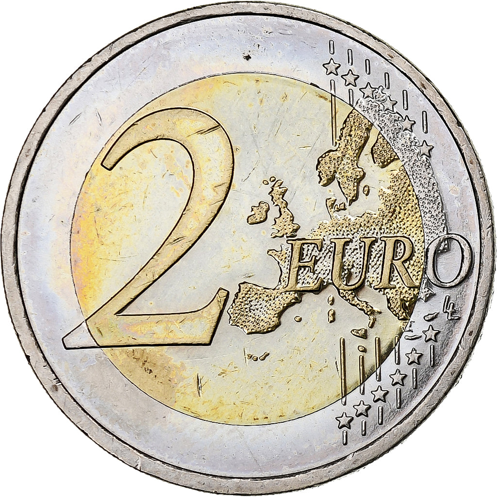 GERMANIA - REPUBBLICA FEDERALE, 2 Euro, 2008, Stuttgart, BB+, Bi-metallico